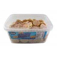 Alma Skiffle Discs White Chocolate Cream Flavour Candy Tub Of 120 Pcs